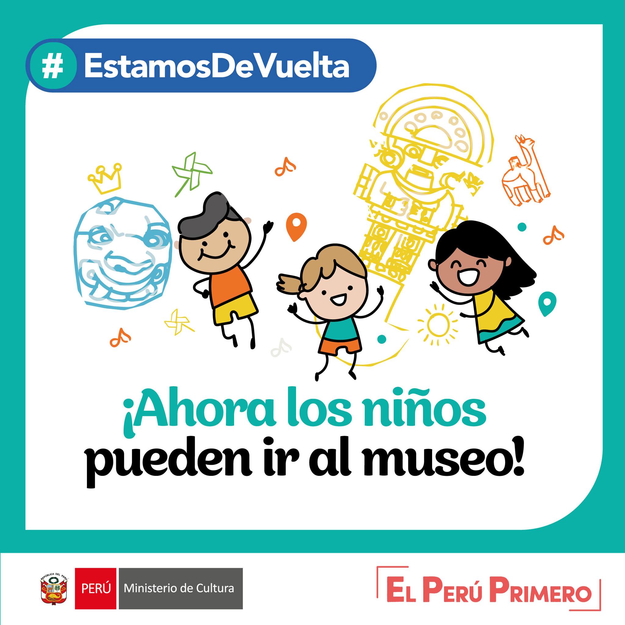 Menores de doce años podrán ingresar a museos y sitios arqueológicos