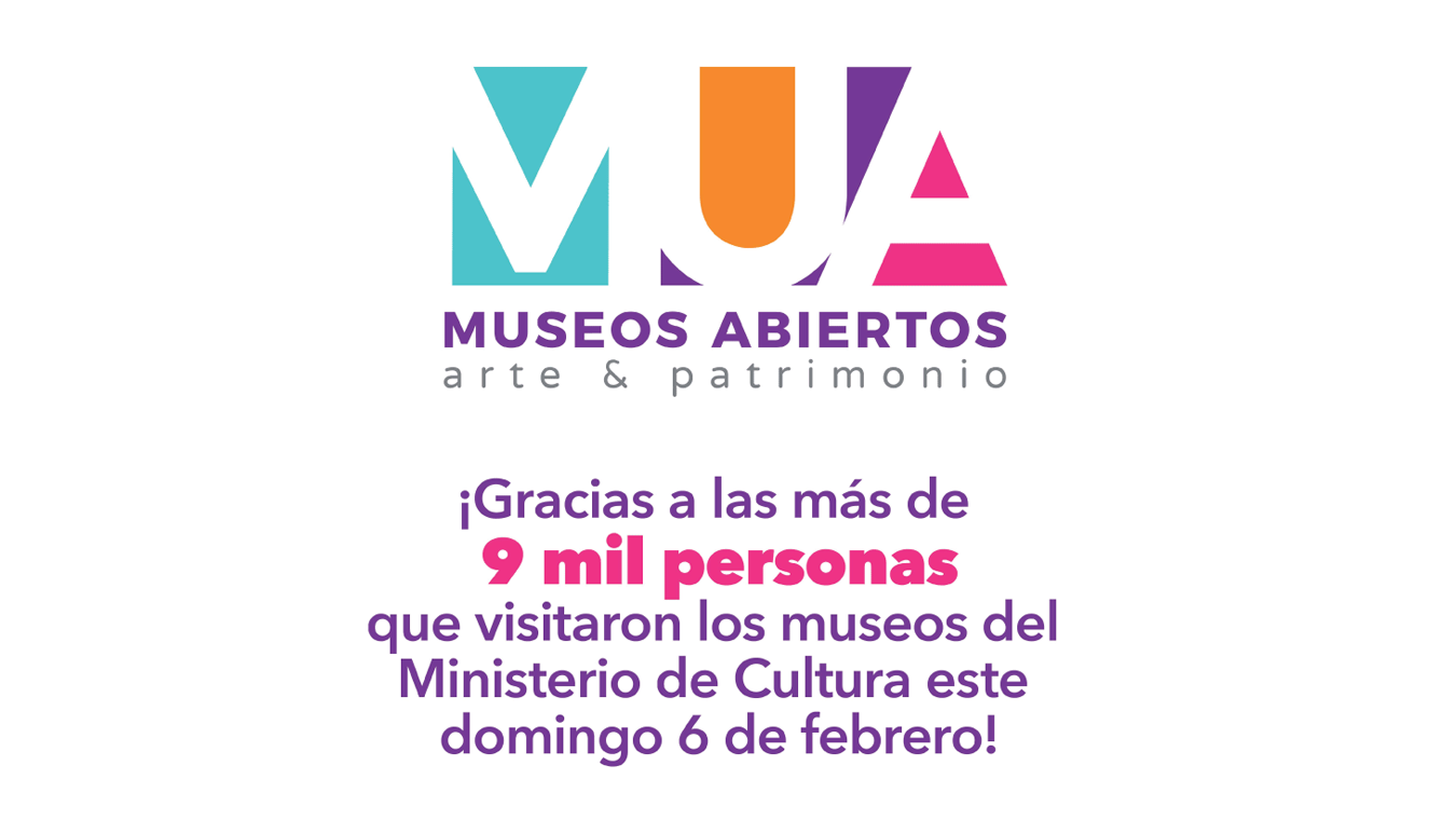 Museos Abiertos – MUA: Más de 9 mil personas visitaron los museos del Ministerio de Cultura el pasado domingo 6 de febrero