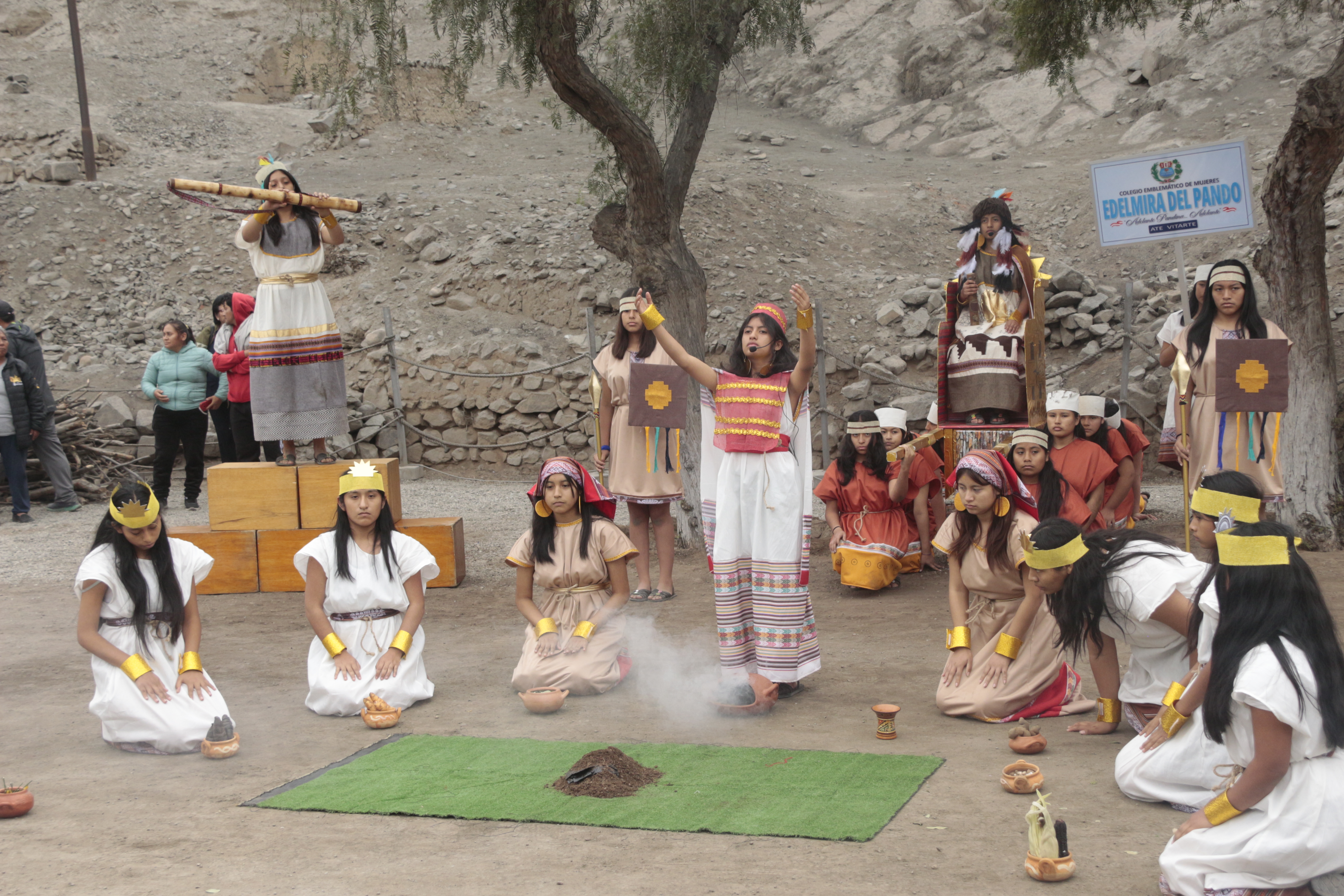 Escenificación de la I. E. ganadora