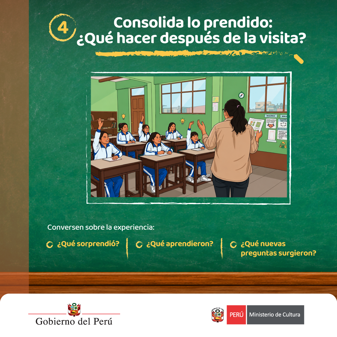 Recomendaciones para visitas escolares