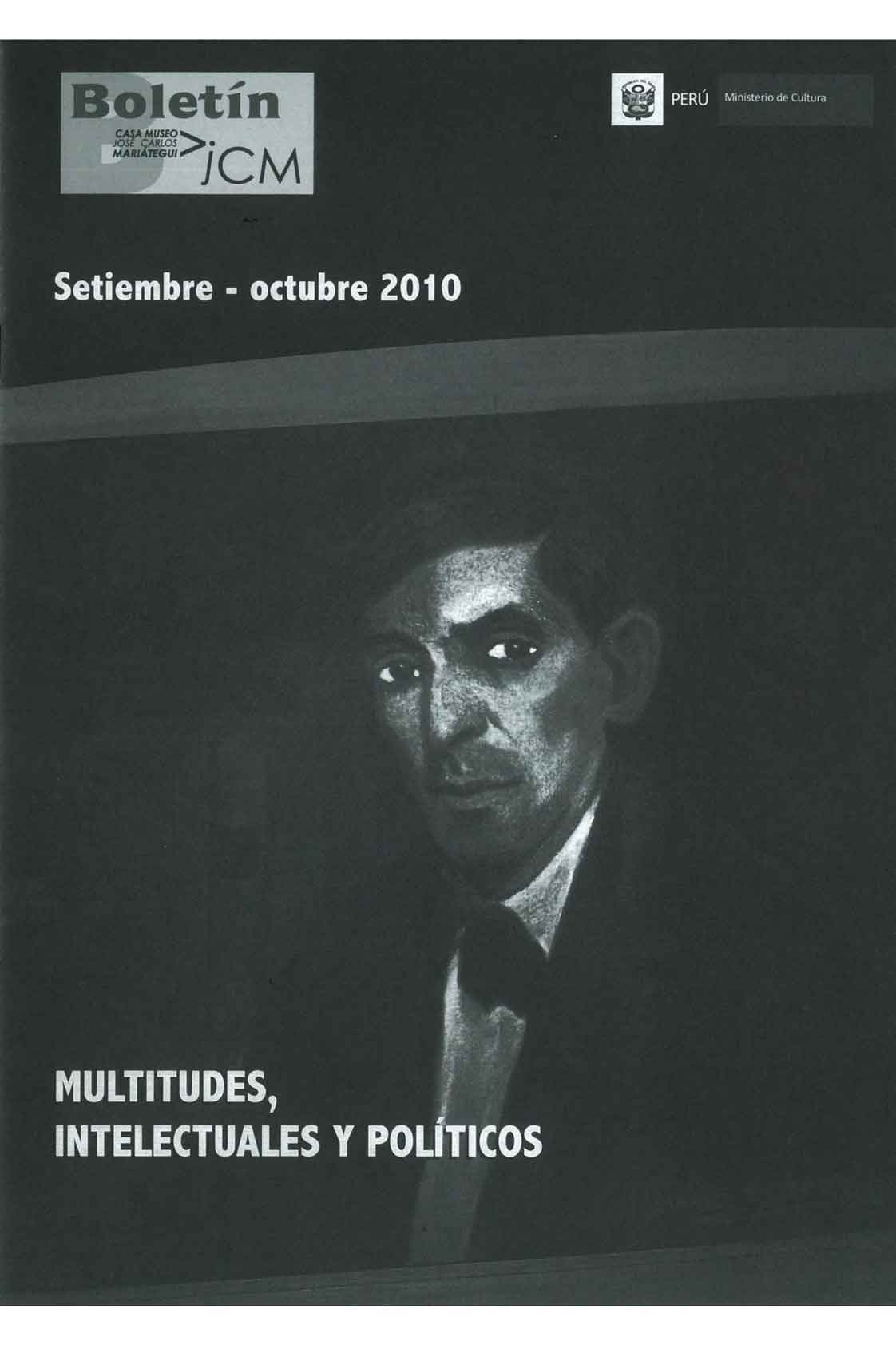 Boletín Museo José Carlos Mariátegui setiembre-octubre 2010