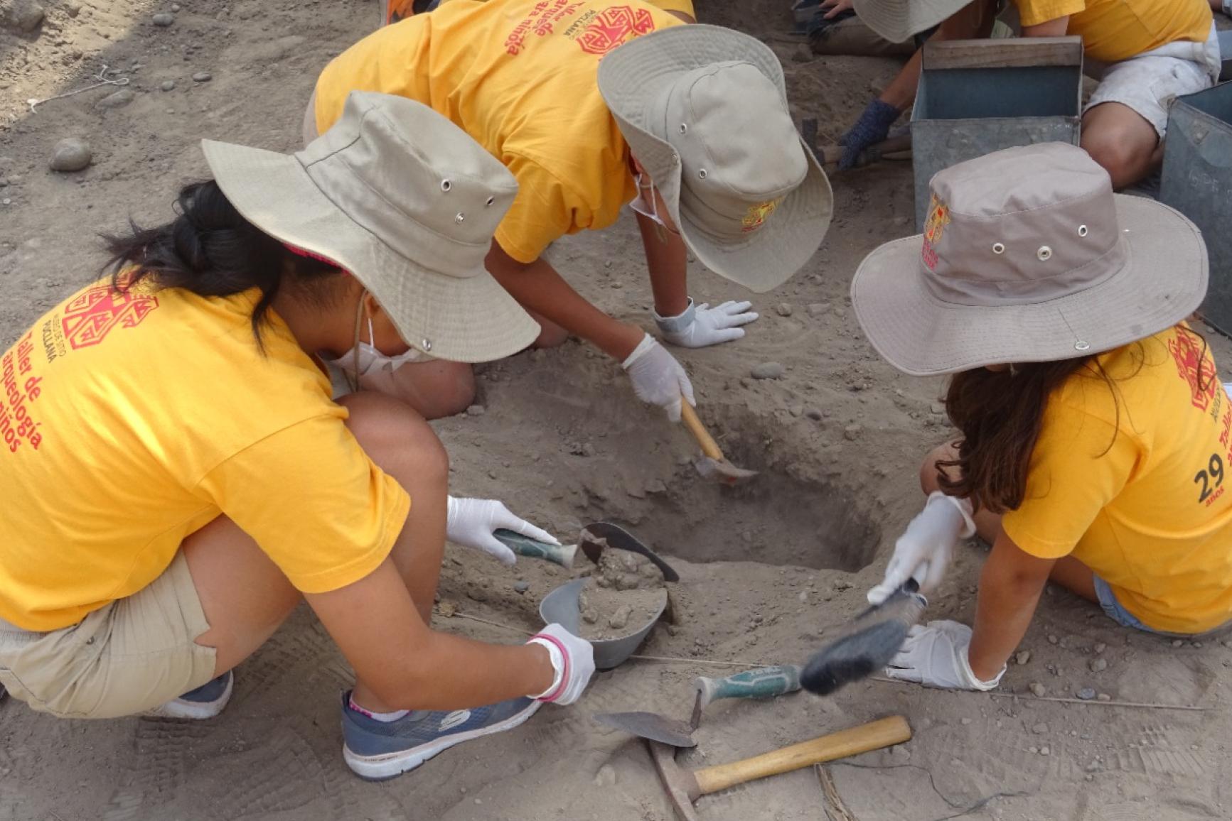Taller de arqueología para niños y niñas