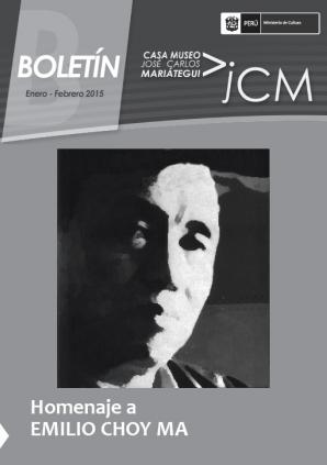 Boletín Museo José Carlos Mariátegui enero-febrero 2015