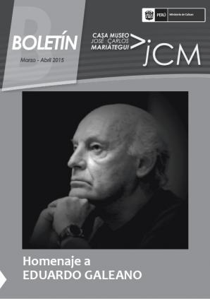Boletín Museo José Carlos Mariátegui marzo-abril 2015