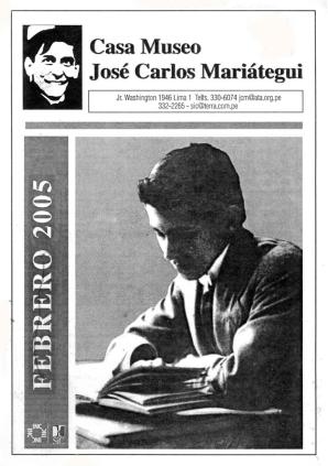 Boletín Museo José Carlos Mariátegui febrero 2005