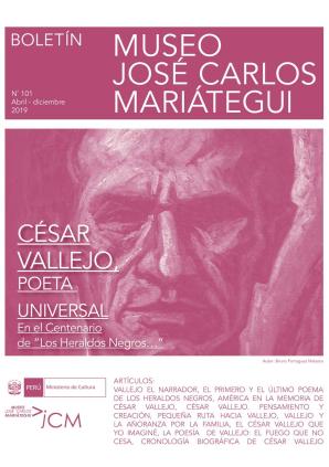 Boletín Museo José Carlos Mariátegui N° 101 abril-diciembre 2019
