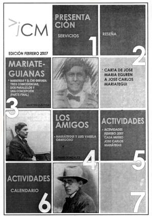 Boletín Museo José Carlos Mariátegui febrero 2007