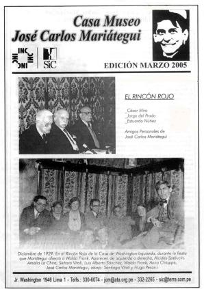 Boletín Museo José Carlos Mariátegui marzo 2005
