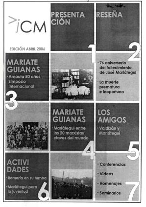 Boletín Museo José Carlos Mariátegui abril 2006