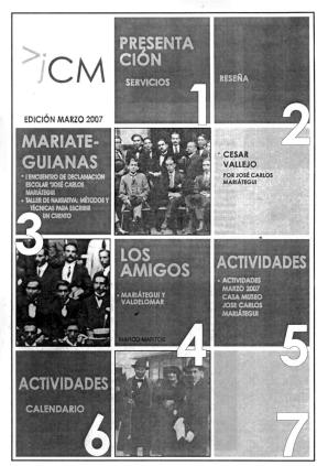 Boletín Museo José Carlos Mariátegui marzo 2007