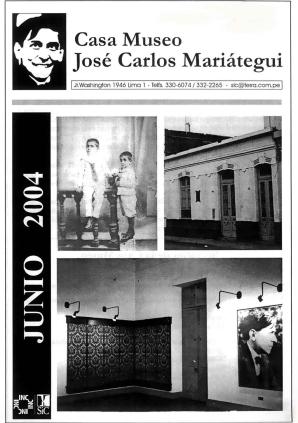 Boletín Museo José Carlos Mariátegui junio 2004