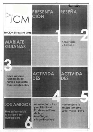 Boletín Museo José Carlos Mariátegui setiembre 2005