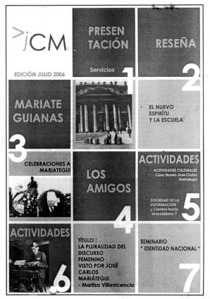 Boletín Museo José Carlos Mariátegui julio 2006