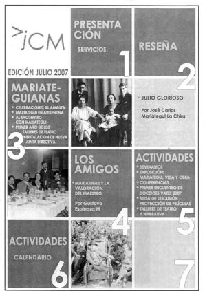 Boletín Museo José Carlos Mariátegui julio 2007