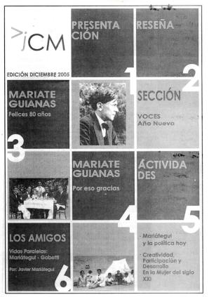 Boletín Museo José Carlos Mariátegui diciembre 2005