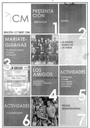 Boletín Museo José Carlos Mariátegui octubre 2006