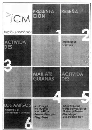 Boletín Museo José Carlos Mariátegui agosto 2005