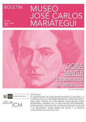 Boletín Museo José Carlos Mariátegui N° 103 abril-junio 2021