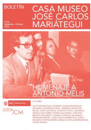 Boletín Museo José Carlos Mariátegui N° 92