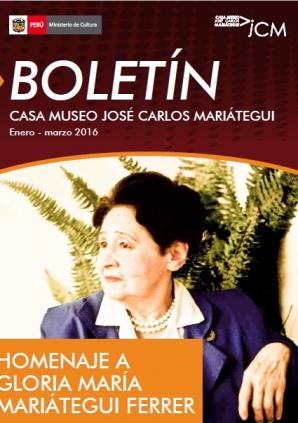 Boletín Museo José Carlos Mariátegui enero-marzo 2016