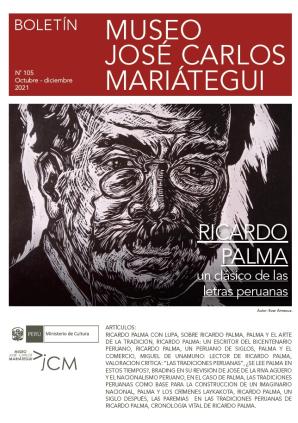 Boletín Museo José Carlos Mariátegui N° 105 julio-setiembre 2021