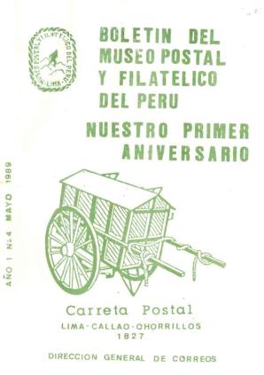 Boletín del Museo Postal y Filatélico del Perú N° 4