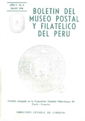 Boletín del Museo Postal y Filatélico del Perú N° 6