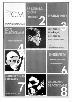 Boletín Museo José Carlos Mariátegui enero 2008