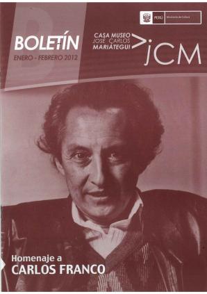Boletín Museo José Carlos Mariátegui enero-febrero 2012