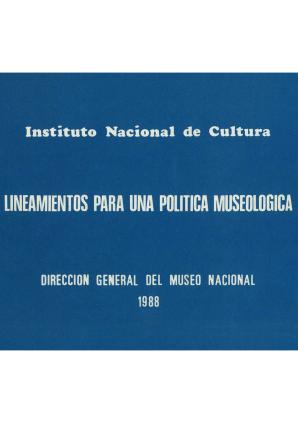 Lineamientos para una política museológica