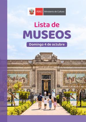 Atención de museos domingo 4 de octubre de 2026
