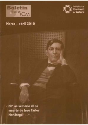 Boletín Museo José Carlos Mariátegui marzo-abril 2010