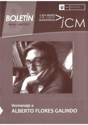 Boletín Museo José Carlos Mariátegui marzo-abril 2012