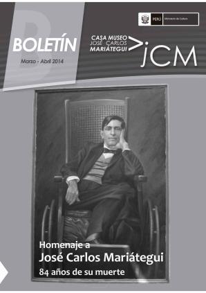 Boletín Museo José Carlos Mariátegui marzo-abril 2014