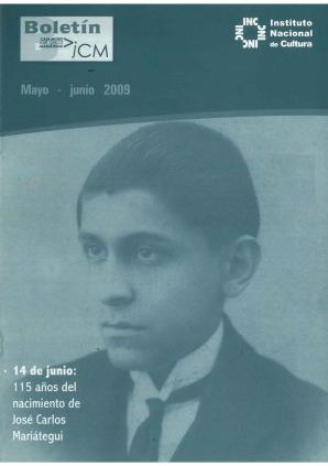 Boletín Museo José Carlos Mariátegui mayo-junio 2009