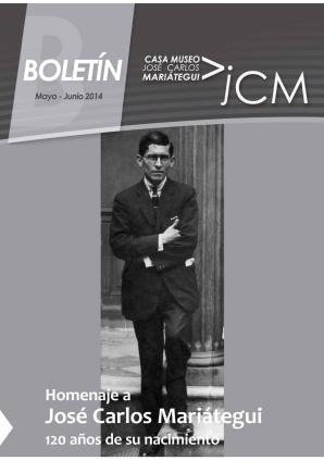 Boletín Museo José Carlos Mariátegui mayo-junio 2014