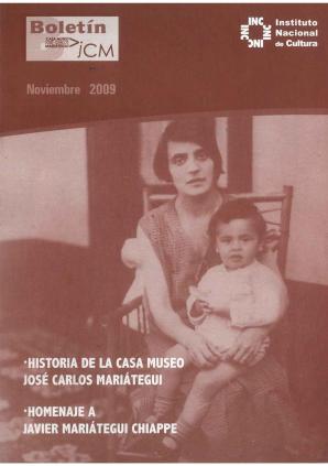 Boletín Museo José Carlos Mariátegui noviembre 2009