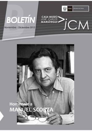 Boletín Museo José Carlos Mariátegui noviembre-diciembre 2012