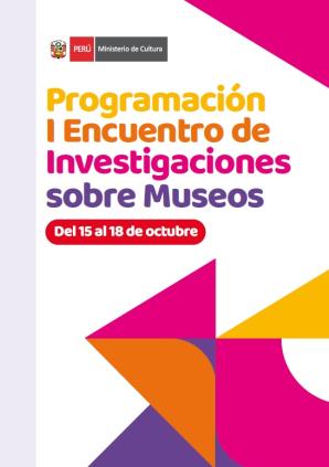 Programa del I Encuentro de Investigaciones sobre Museos