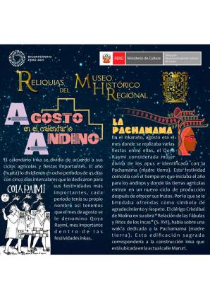 Reliquias del Museo Histórico Regional del Cusco agosto 2021