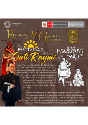 Reliquias del Museo Histórico Regional del Cusco junio 2021