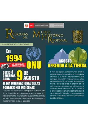 Reliquias del Museo Histórico Regional del Cusco Agosto 2020