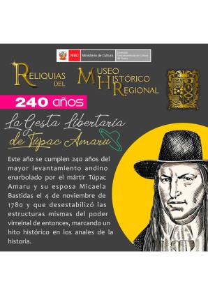 Reliquias del Museo Histórico Regional del Cusco noviembre 2020