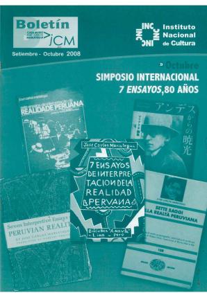 Boletín Museo José Carlos Mariátegui setiembre-octubre 2008
