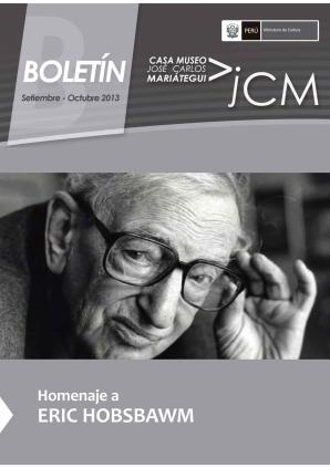 Boletín Museo José Carlos Mariátegui setiembre-octubre 2012