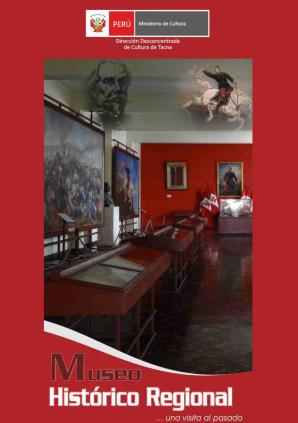 Tríptico Museo Histórico Regional de Tacna