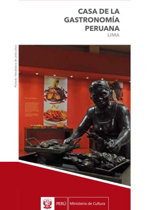 Tríptico Casa de la Gastronomía Peruana